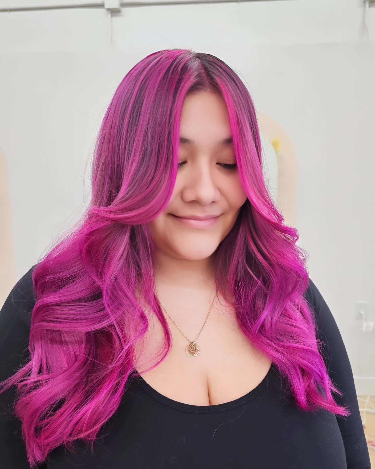 Pink balayage