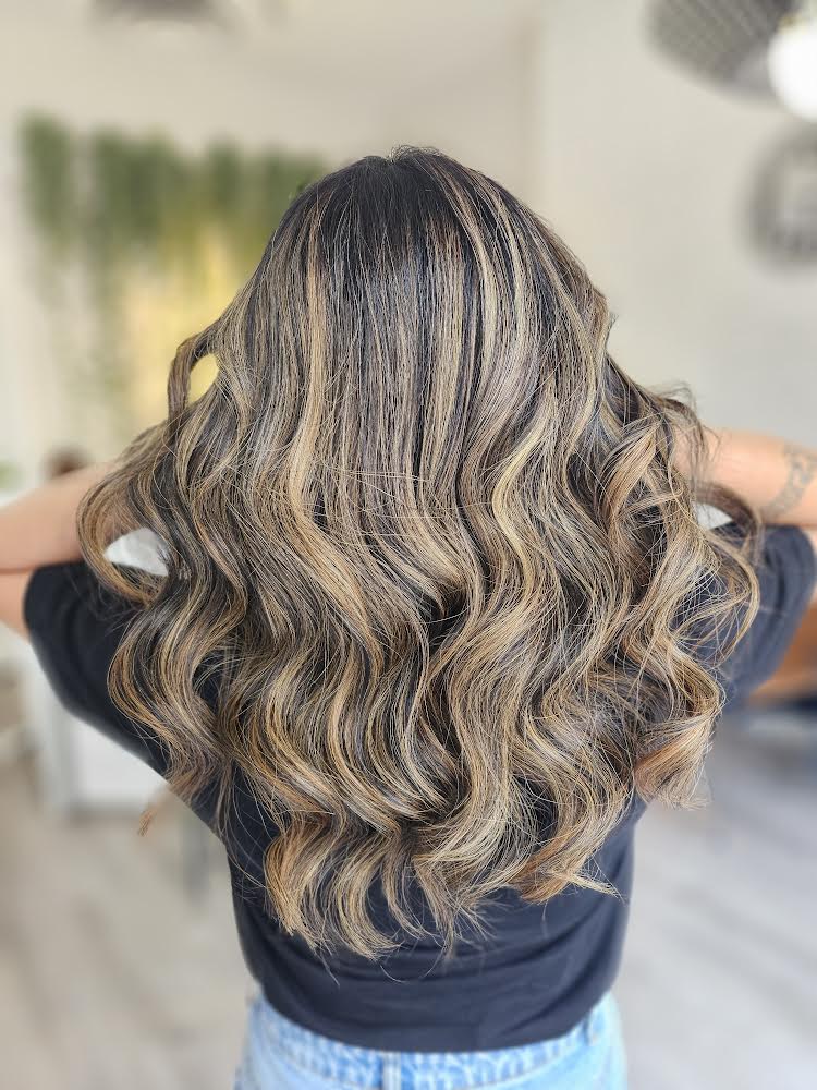 Golden balayage